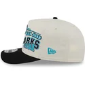new-era-curved-brim-9fifty-a-frame-classic-san-jose-sharks-nhl-beige-and-black-snapback-cap