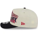 beige-och-svart-kurvad-keps-snapback-9fifty-a-frame-classic-fran-boston-red-sox-mlb-av-new-era