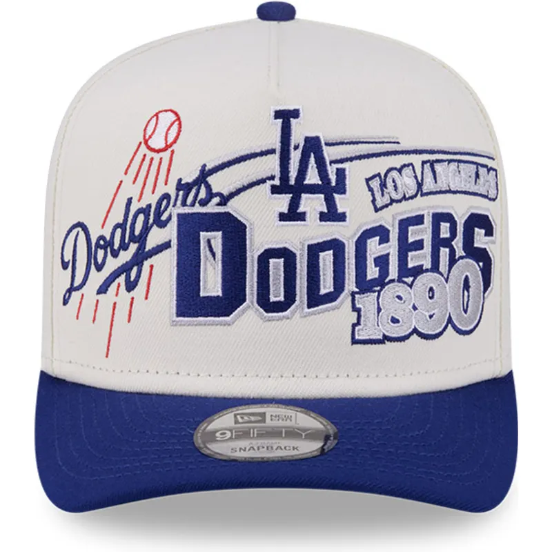 gorra-curva-beige-y-azul-snapback-9fifty-a-frame-classic-de-los-angeles-dodgers-mlb-de-new-era