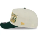 beige-und-grune-gebogene-snapback-kappe-9fifty-a-frame-classic-von-oakland-athletics-mlb-von-new-era