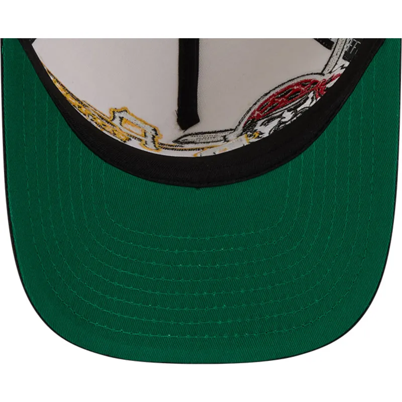 beige-och-svart-kurvad-keps-snapback-9fifty-a-frame-classic-pittsburgh-pirates-mlb-fran-new-era