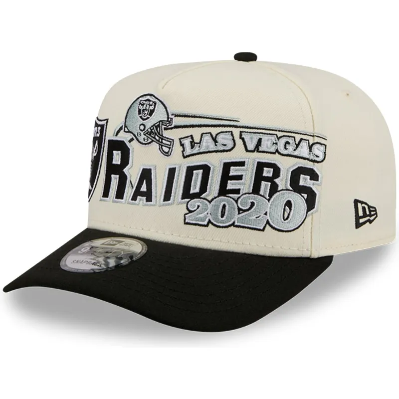 gorra-curva-beige-y-negra-snapback-9fifty-a-frame-classic-de-las-vegas-raiders-nfl-de-new-era