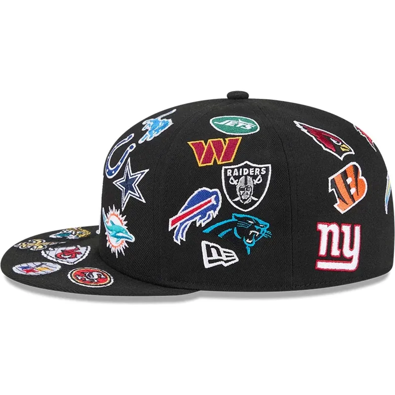 schwarze-enganliegende-59fifty-all-over-nfl-flat-cap-von-new-era
