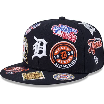 Sapkák lapos sötétkék illesztett 59FIFTY All Over Detroit Tigers MLB New Era