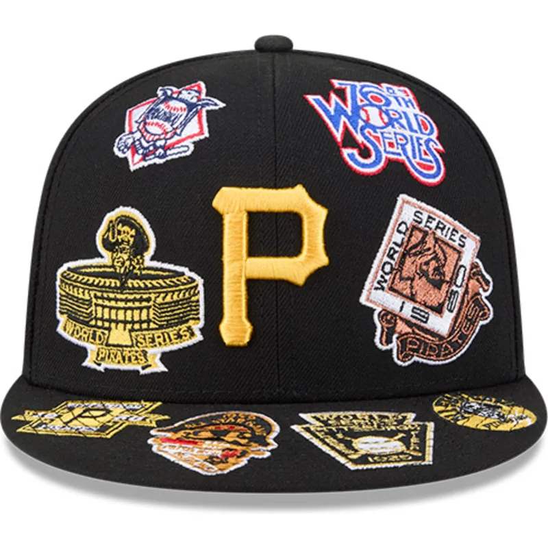 gorra-plana-negra-ajustada-59fifty-all-over-de-pittsburgh-pirates-mlb-de-new-era