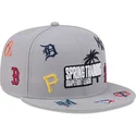 graue-flatcap-snapback-9fifty-scattered-grapefruit-league-logo-von-mlb-von-new-era