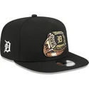 schwarze-flache-snapback-kappe-9fifty-a-frame-ring-der-detroit-tigers-mlb-von-new-era