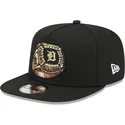 schwarze-flache-snapback-kappe-9fifty-a-frame-ring-der-detroit-tigers-mlb-von-new-era