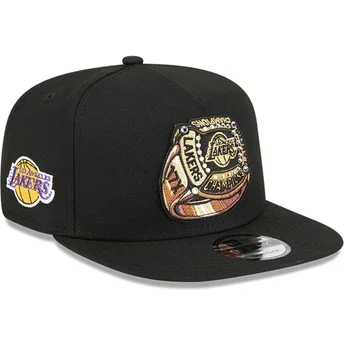 Sapkák lapos fekete snapback 9FIFTY A Frame Ring Los Angeles Lakers NBA New Era