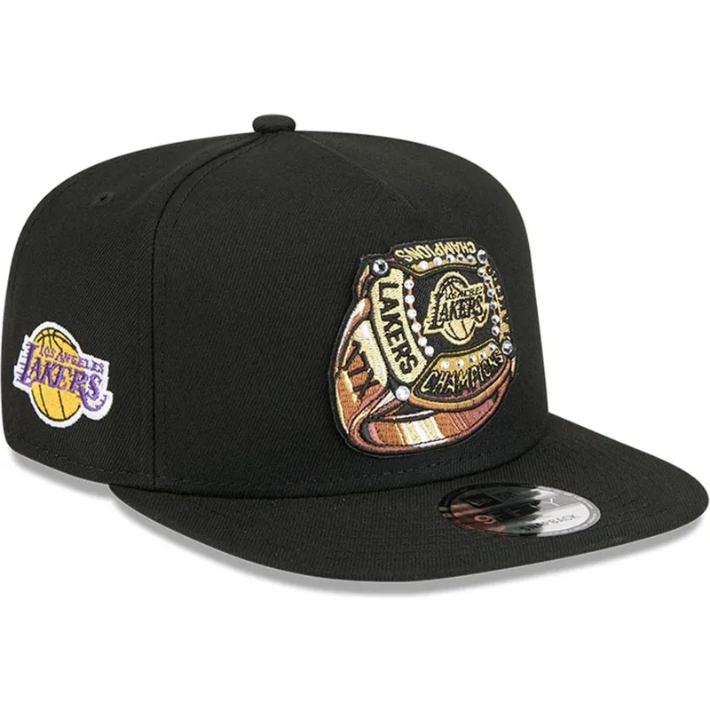 svart-platt-keps-snapback-9fifty-a-frame-ring-los-angeles-lakers-nba-fran-new-era