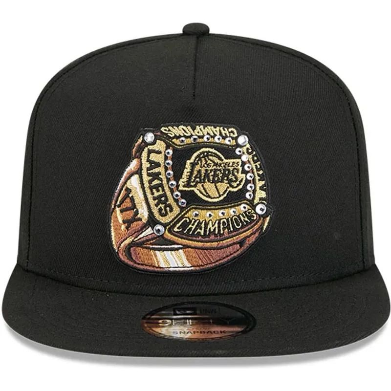 svart-platt-keps-snapback-9fifty-a-frame-ring-los-angeles-lakers-nba-fran-new-era