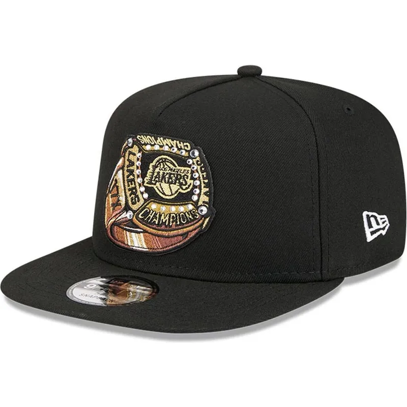 svart-platt-keps-snapback-9fifty-a-frame-ring-los-angeles-lakers-nba-fran-new-era