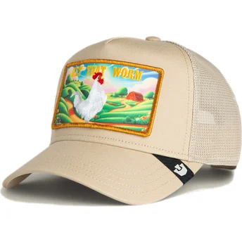 Trucker-keps beige tupp Get That Worm Greener Grass The Farm från Goorin Bros.