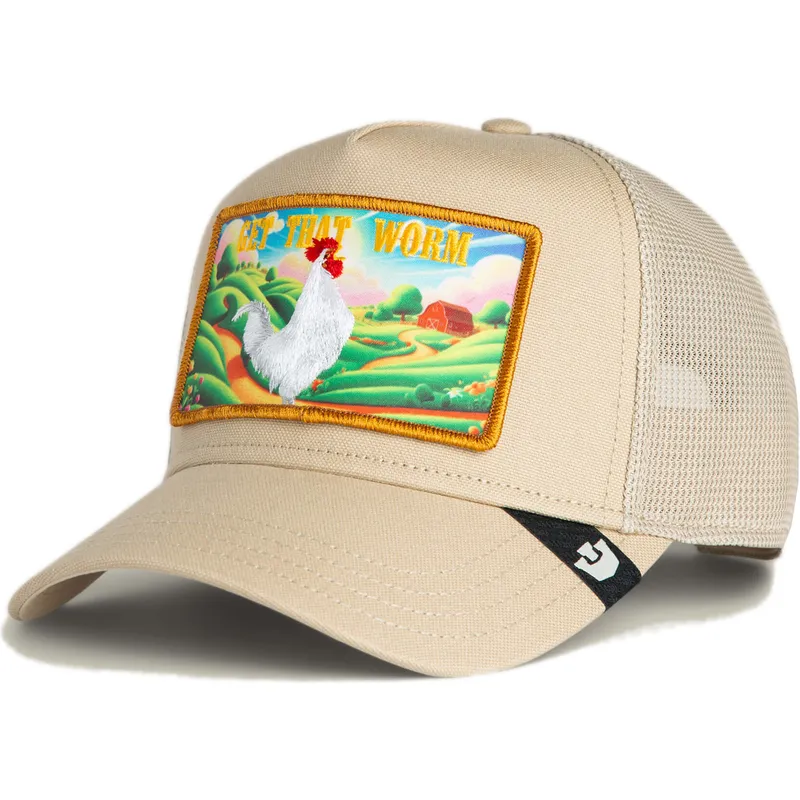 goorin-bros-rooster-get-that-worm-greener-grass-the-farm-beige-trucker-hat