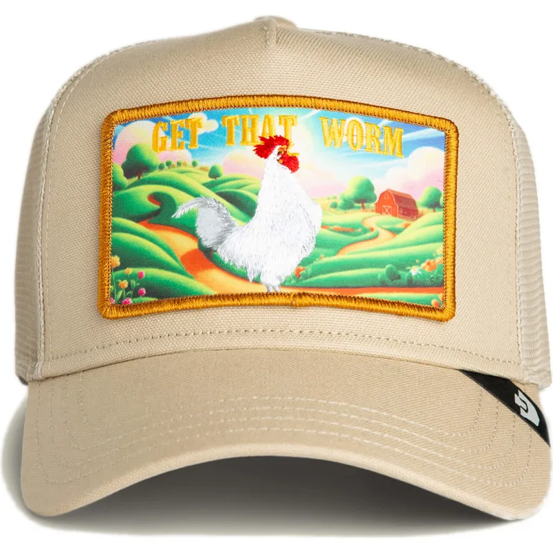 sapkak-ivelt-bezs-snapback-get-that-worm-greener-grass-the-farm-goorin-bros