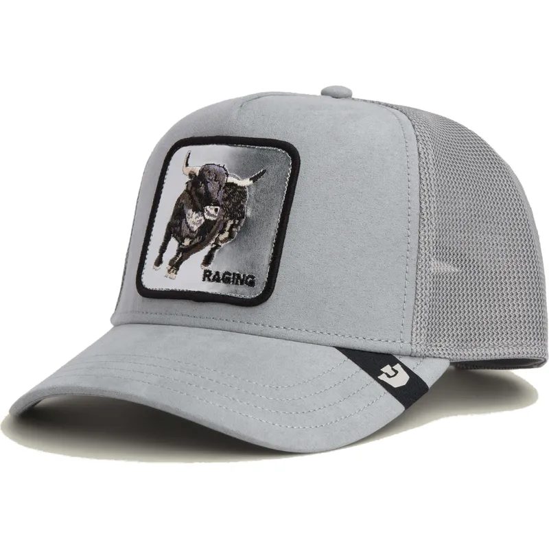 gorra-trucker-gris-toro-raging-silver-bull-metallic-the-farm-de-goorin-bros