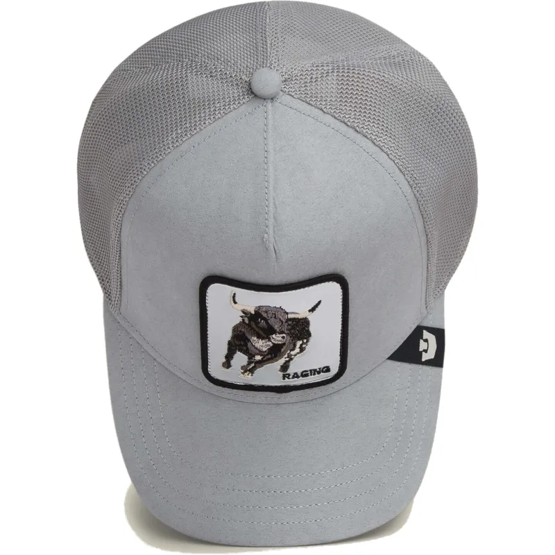 truckerkeps-gra-tjur-raging-silver-bull-metallic-the-farm-fran-goorin-bros