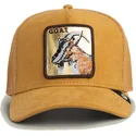 trucker-cap-braun-ziege-golden-goat-metallic-the-farm-von-goorin-bros
