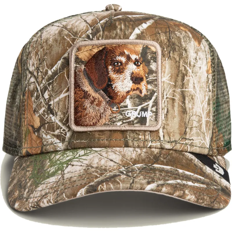 truckerkeps-kamouflage-hund-realtree-edge-grump-dog-the-farm-fran-goorin-bros