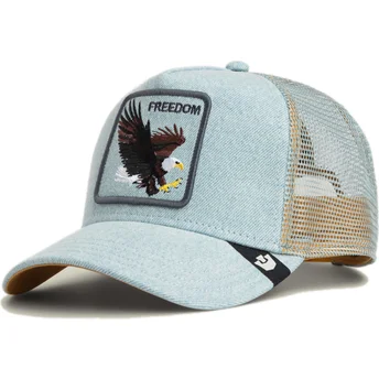 Sapkák ívelt kék snapback Denim Eagle The Farm Goorin Bros.