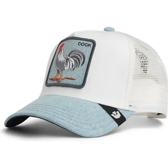 Sapkák ívelt kék snapback Cock Denim Rooster The Farm The Farm de Goorin Bros.