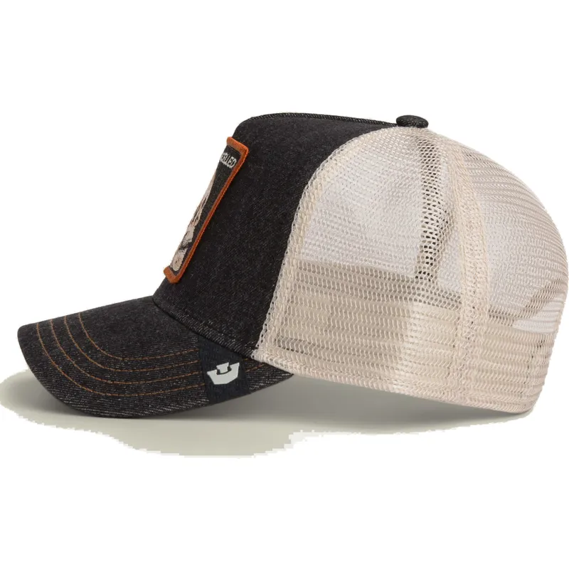 svart-trucker-keps-med-dodskalle-cancelled-denim-skull-the-farm-fran-goorin-bros