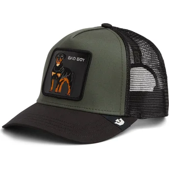Goorin Bros. Rottweiler Bad Boy The Farm Green and Black Trucker Hat
