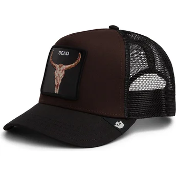 Sapkák ívelt barna snapback Dead Skull The Farm Goorin Bros.