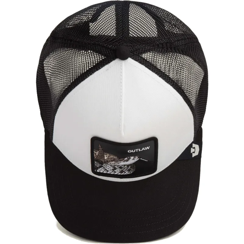 trucker-cap-weiss-und-schwarz-schlange-outlaw-the-farm-von-goorin-bros