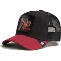 trucker-cap-schwarz-und-rot-dobermann-hund-beware-the-farm-von-goorin-bros