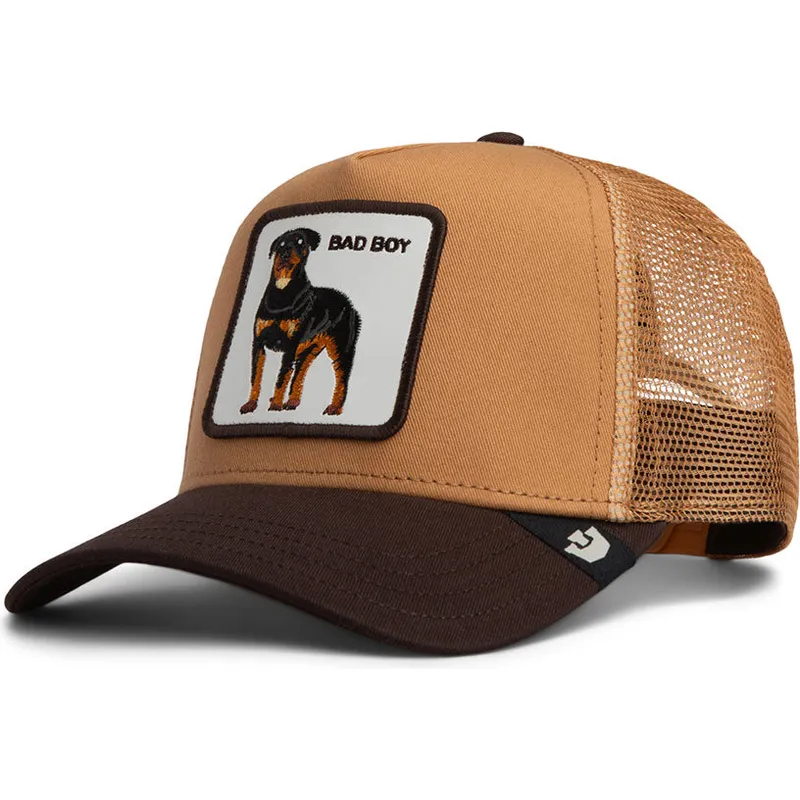 truckerkeps-brun-for-barn-hund-rottweiler-bad-boy-mini-the-farm-fran-goorin-bros