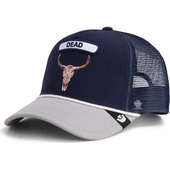 Sapkák ívelt sötétkék snapback Pop Rocker Skull The Farm Goorin Bros.
