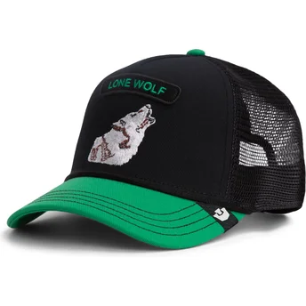Sapkák ívelt zöld snapback lobo Pop Rocker Lone Wolf The Farm The Farm de Goorin Bros.