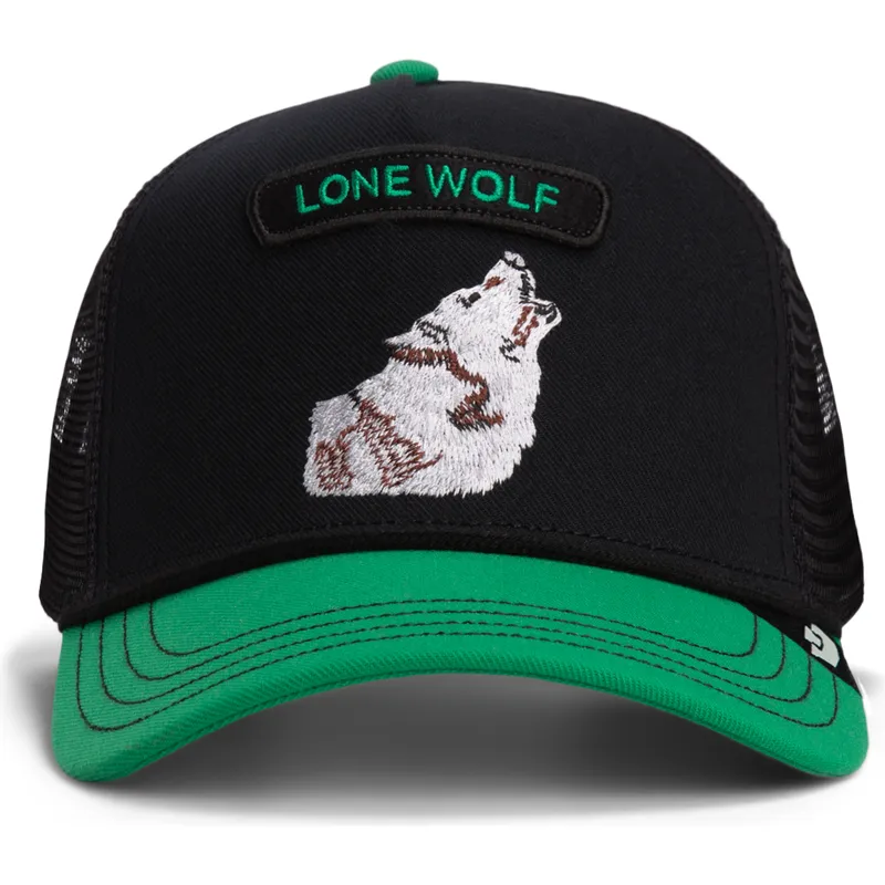 gorra-trucker-verde-lobo-pop-rocker-lone-wolf-the-farm-de-goorin-bros