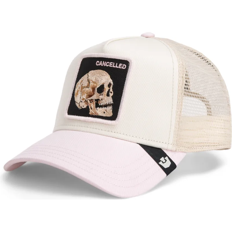 trucker-cap-beige-und-rosa-totenkopf-the-cancelled-skull-whisper-the-farm-von-goorin-bros