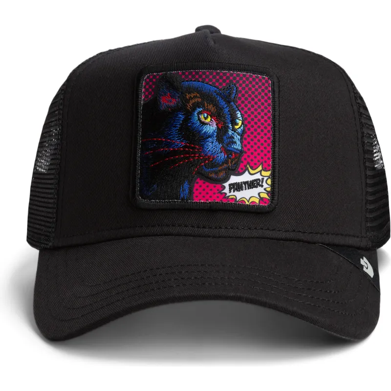 schwarze-trucker-kappe-panther-panther-pop-art-2-the-farm-von-goorin-bros