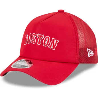 Cap ívelt червен снапбек 9FORTY APEX BP Letters Boston Red Sox MLB New Era