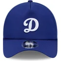 blaue-trucker-kappe-9forty-apex-batting-practice-logo-der-los-angeles-dodgers-mlb-von-new-era