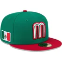 new-era-flat-brim-59fifty-mexico-2026-world-baseball-classic-green-fitted-cap