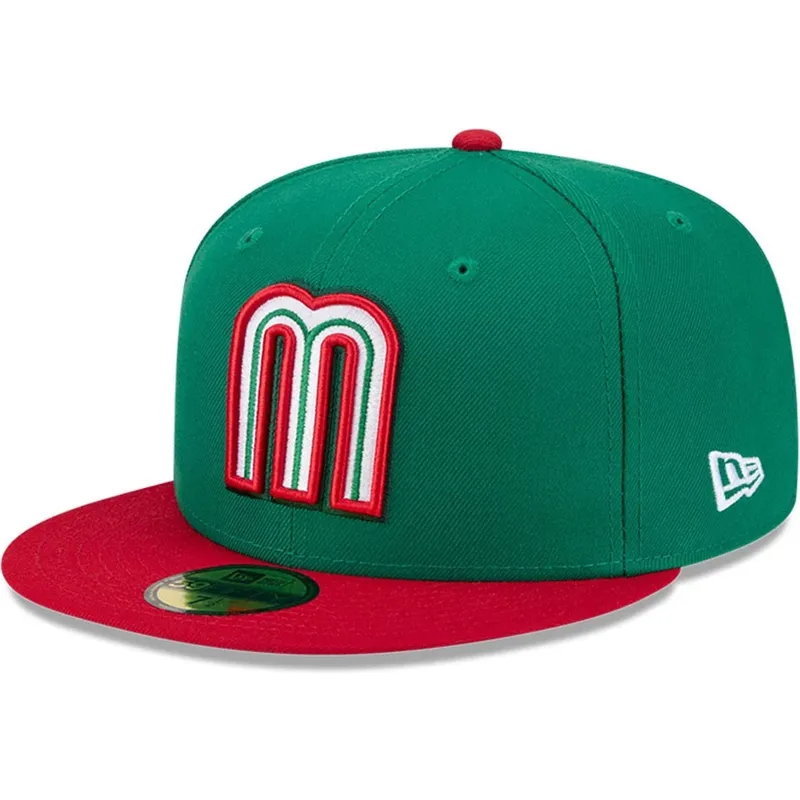 grune-flache-angepasste-59fifty-kappe-mexico-2026-world-baseball-classic-von-new-era