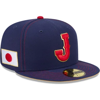 Marineblaue, angepasste 59FIFTY Flatcap Japan 2026 World Baseball Classic von New Era