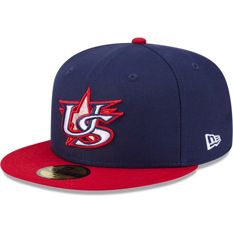 new-era-flat-brim-59fifty-usa-2026-world-baseball-classic-navy-blue-and-red-fitted-cap
