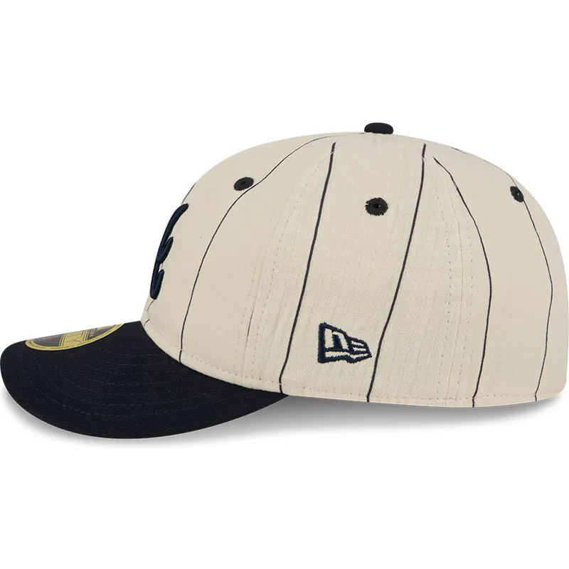 bojd-beige-justerad-keps-59fifty-retro-crown-linen-fran-atlanta-braves-mlb-av-new-era