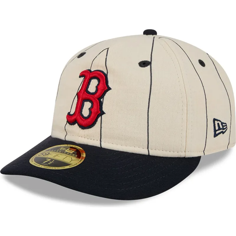 beige-gebogene-angepasste-59fifty-retro-crown-linen-kappe-von-boston-red-sox-mlb-von-new-era