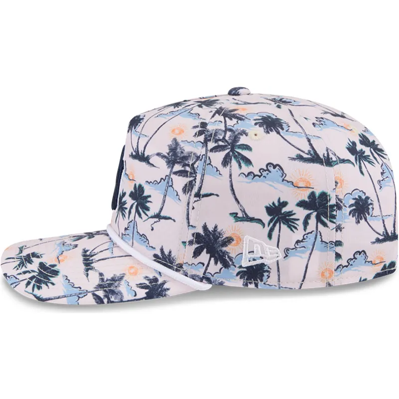 mehrfarbige-gebogene-snapback-kappe-19twenty-printed-tropical-der-new-york-yankees-mlb-von-new-era