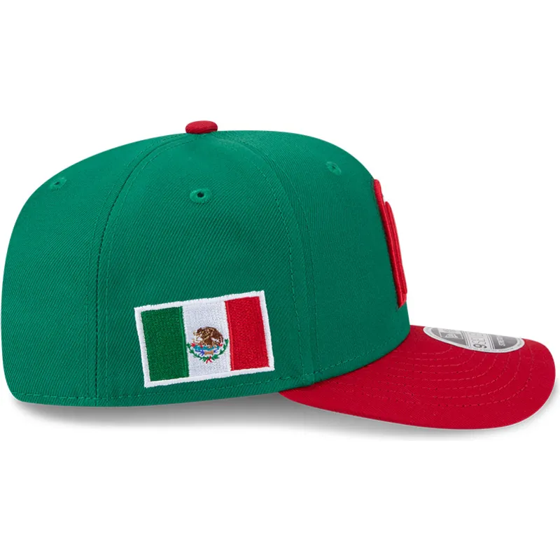 gron-och-rod-kurvad-keps-snapback-9seventy-stretch-snap-mexico-2026-world-baseball-classic-fran-new-era