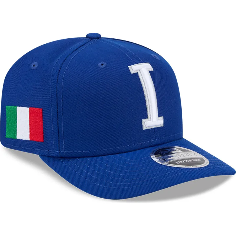 blaue-gebogene-kappe-snapback-9seventy-stretch-snap-italy-2026-world-baseball-classic-von-new-era