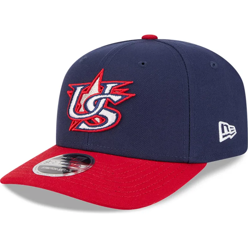 marineblaue-und-rote-gebogene-snapback-kappe-9seventy-stretch-snap-usa-2026-world-baseball-classic-von-new-era
