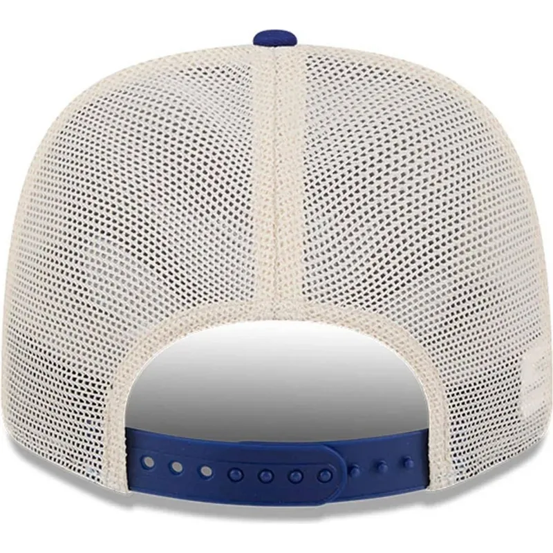 trucker-cap-blau-9seventy-stretch-snap-patch-der-los-angeles-dodgers-mlb-von-new-era