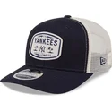 trucker-cap-marineblau-9seventy-stretch-snap-patch-new-york-yankees-mlb-von-new-era